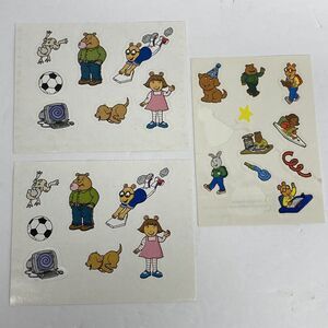 Vtg Marc Brown Arthur & Friends Stickers 1999 Party School Sports